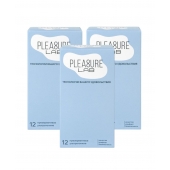 Набор из 3 упаковок ультратонких презервативов Pleasure Lab (по 12 шт.) - Pleasure Lab - купить с доставкой в Серпухове