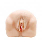 Телесный мастурбатор-вагина с оволосением и вибрацией - Baile - в Серпухове купить с доставкой