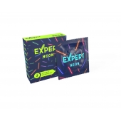 Светящиеся в темноте презервативы Expert Neon - 3 шт. - Expert - купить с доставкой в Серпухове
