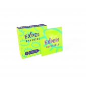 Ультратонкие презервативы Expert Invisible - 3 шт. - Expert - купить с доставкой в Серпухове