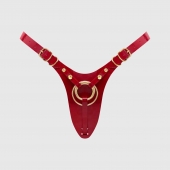 Красный пояс для фиксации насадок Strap-On-Me Leatherette Harness Fabulous - Strap-on-me - купить с доставкой в Серпухове