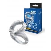 Прозрачное двойное эрекционное кольцо - Sex Expert - в Серпухове купить с доставкой