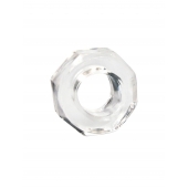 Прозрачное эрекционное кольцо в форме гайки - Sex Expert - в Серпухове купить с доставкой