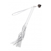 Белая кожаная плеть - 50 см. - Pecado - купить с доставкой в Серпухове