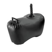 Черное надувное кресло с платформой для фиксации дилдо Body Dock Inflatable Love Seat - Pipedream - купить с доставкой в Серпухове