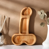 Деревянное блюдо для подачи в форме члена (25 х 16,5 х 1,7 см) - Сима-Ленд - купить с доставкой в Серпухове