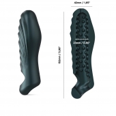 Серая силиконовая насадка на пенис с подхватом Manwan Ryzer - Manwan - в Серпухове купить с доставкой