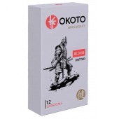 Точечные презервативы OKOTO Dotted - 12 шт. - Sitabella - купить с доставкой в Серпухове