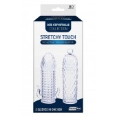 Набор из 2 прозрачных насадок на член Seductive Tickler Sleeves Set - NMC - в Серпухове купить с доставкой