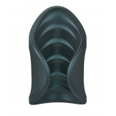 Серый сквозной мастурбатор с вибрацией Manwan Starter - Manwan - в Серпухове купить с доставкой