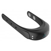 Черное эрекционное виброкольцо на ремешках - Boys of Toys - в Серпухове купить с доставкой