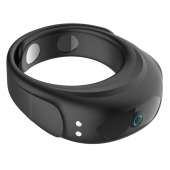 Черное эрекционное виброкольцо на ремешках - Boys of Toys - в Серпухове купить с доставкой