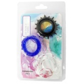 Набор из 3 эрекционных колец разного цвета и рельефа - Boys of Toys - в Серпухове купить с доставкой