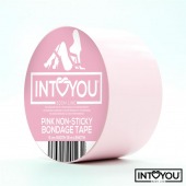 Розовый скотч для фиксации Non-Sticky Bondage Tape - 15 м. - Intoyou - купить с доставкой в Серпухове