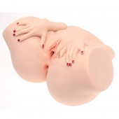 Телесный мастурбатор-полуторс Barbie - Naked Factory - в Серпухове купить с доставкой