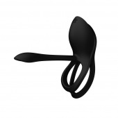 Черное эрекционное виброкольцо Bayek с пультом ДУ - Zalo - в Серпухове купить с доставкой