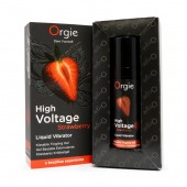 Жидкий вибратор Orgie High Voltage Strawberry - 15 мл. - ORGIE - купить с доставкой в Серпухове