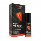 Жидкий вибратор Orgie High Voltage Strawberry - 15 мл. - ORGIE - купить с доставкой в Серпухове
