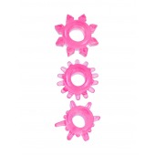 Комплект из трех розовых эрекционных колец - Erowoman-Eroman - в Серпухове купить с доставкой