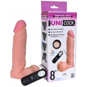 Фаллическая насадка Харнесс UNICOCK 8  с вибрацией - 20 см. - LOVETOY (А-Полимер) - купить с доставкой в Серпухове