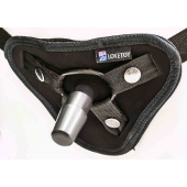 Страпон с 2 насадками и вибрацией UniStrap - 20 и 18 см. - LOVETOY (А-Полимер) - купить с доставкой в Серпухове