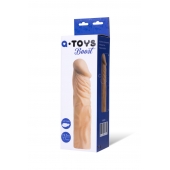 Насадка с ярко выраженной головкой и рельефным стволом - 19 см. - A-toys - в Серпухове купить с доставкой
