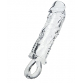 Прозрачная насадка с петлёй для фиксации - 14 см. - ToyFa - в Серпухове купить с доставкой