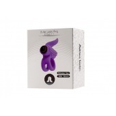 Эрекционное кольцо с подхватом мошонки и стимуляцией клитора Bullet Lastic Ring - Adrien Lastic - в Серпухове купить с доставкой