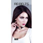 Чёрный чокер-кляп Iman Black - Rebelts - купить с доставкой в Серпухове