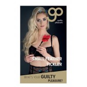 Пластиковая метелочка с красными пёрышками Small Feather Tickler - 32 см. - Blush Novelties - купить с доставкой в Серпухове