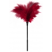 Пластиковая метелочка с красными пёрышками Small Feather Tickler - 32 см. - Blush Novelties - купить с доставкой в Серпухове