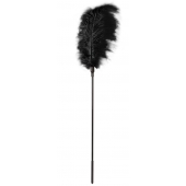 Стек с большим чёрным пером Large Feather Tickler - 65 см. - Blush Novelties - купить с доставкой в Серпухове