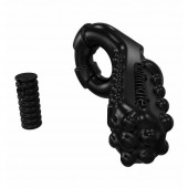 Чёрное эрекционное виброкольцо Tickle - Bathmate - в Серпухове купить с доставкой