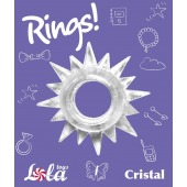 Прозрачное эрекционное кольцо Rings Cristal - Lola Games - в Серпухове купить с доставкой