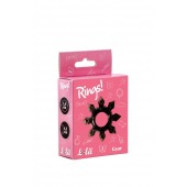 Чёрное эрекционное кольцо Rings Gear - Lola Games - в Серпухове купить с доставкой