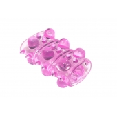 Розовая насадка на пенис Rings Armour - Lola Games - в Серпухове купить с доставкой