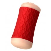 Двухсторонний мастурбатор JOS  NADIN в красном цилиндре - JOS - в Серпухове купить с доставкой