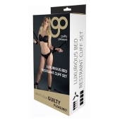 Комплект наручников и поножей LUXURIOUS BED RESTRAINT CUFF SET - Blush Novelties - купить с доставкой в Серпухове