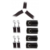 Комплект наручников и поножей LUXURIOUS BED RESTRAINT CUFF SET - Blush Novelties - купить с доставкой в Серпухове