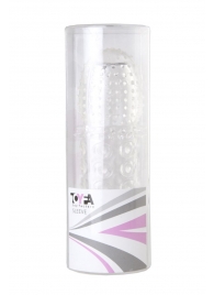 Прозрачная закрытая гелевая насадка - 13,5 см. - Toyfa Basic - в Серпухове купить с доставкой