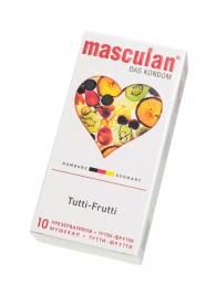 Жёлтые презервативы Masculan Ultra Tutti-Frutti с фруктовым ароматом - 10 шт. - Masculan - купить с доставкой в Серпухове