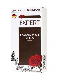 Гладкие презервативы Expert  Классическая опера  - 12 шт. - Expert - купить с доставкой в Серпухове