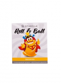 Стимулирующий презерватив-насадка Roll   Ball Banana - Sitabella - купить с доставкой в Серпухове