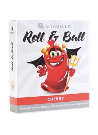 Стимулирующий презерватив-насадка Roll   Ball Cherry - Sitabella - купить с доставкой в Серпухове