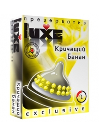 Презерватив LUXE  Exclusive  Кричащий банан  - 1 шт. - Luxe - купить с доставкой в Серпухове