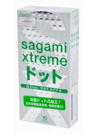 Презервативы Sagami Xtreme Type-E с точками - 10 шт. - Sagami - купить с доставкой в Серпухове