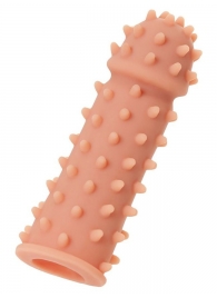 Телесная реалистичная насадка KOKOS Extreme Sleeve 03 с дополнительной стимуляцией - 12,7 см. - KOKOS - в Серпухове купить с доставкой