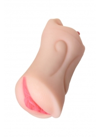 Телесный двусторонний мастурбатор Fruity Tongue - ротик и вагина - ToyFa - в Серпухове купить с доставкой