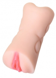 Телесный двусторонний мастурбатор Rich Fruit - вагина и анус - ToyFa - в Серпухове купить с доставкой