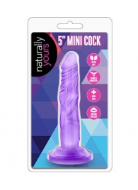 Фиолетовый фаллоимитатор 5 Inch Mini Cock - 14,6 см. - Blush Novelties